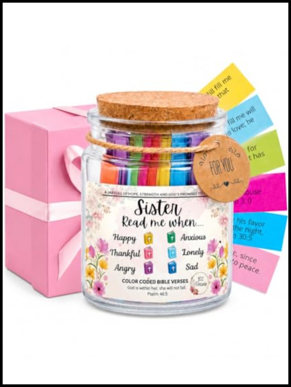 Scripture Cards Bible Verse Jar Christian Gift Prayer Cards